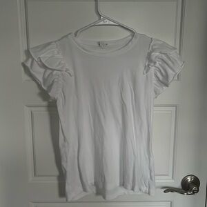 White j.Crew  shirt, youth size large